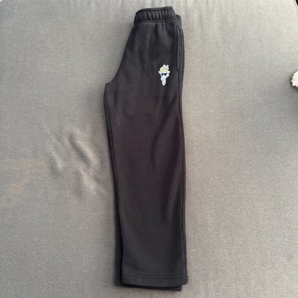 GOAT Loose Kids Sweatpants Black - Picture 4 of 7